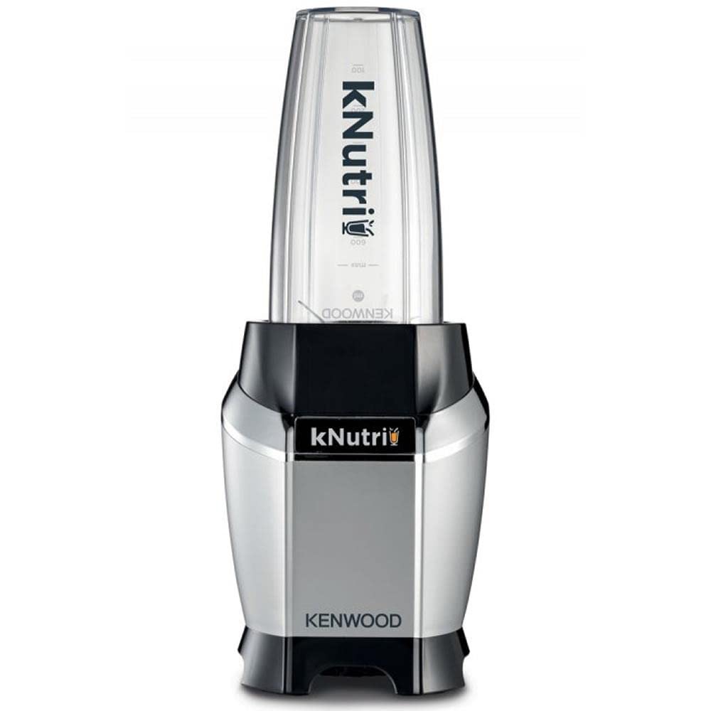 Kenwood Nutri Smoothie Blender BSP70.180SI - 600 Watt, Paslanmaz Çelik Bıçak, Dayanıklı Al Götür Şişe, 1 Adet 700 ml 1 Adet 600 ml Hazne, 2 Kapak, Plastik Gövde, (30x20x20 mm)