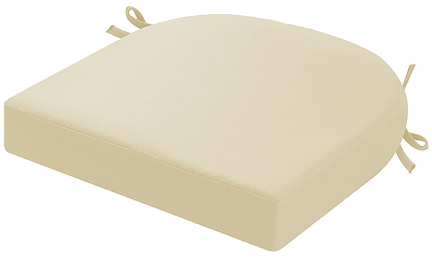 Silla de Exterior con cojín de 40 x 40 x 3 cm (1 Unidad). Cojín para Silla de jardín con Lazos para Muebles de Patio. Cojines para Silla de Patio. Cojines de Asiento de exter