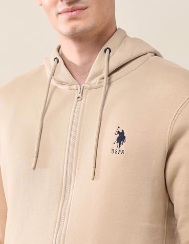 Image of U.S. Polo ASSN. Solid Regular Fit Sweatshirt for Men - Comfortable, Full Sleeves Men Sweatshirts