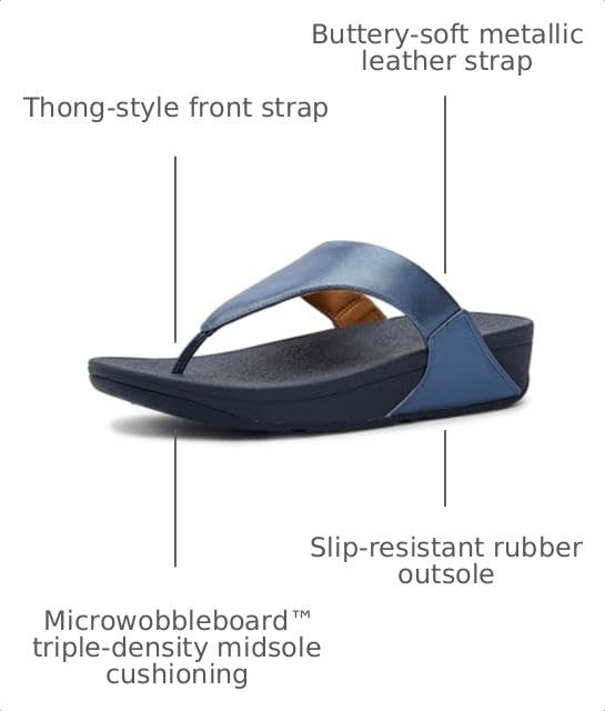 Image of FitFlop Women's Lulu Leather Toe-Post Sandals