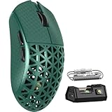 MAMBASNAKE M5Ultra ゲーミングマウス 8K カーボンファイバーマウス 無線 有線 ワイヤレス 軽量 PAW3950MAXセンサー Nordic52840コントローラー 8000Hzポーリングレート 最大42000DPI 3モード Bluetooth 42g超軽量 FPS MOBA コイルケーブル付き グリップテープ付き【公式直営店】【技適認証済み】（森）