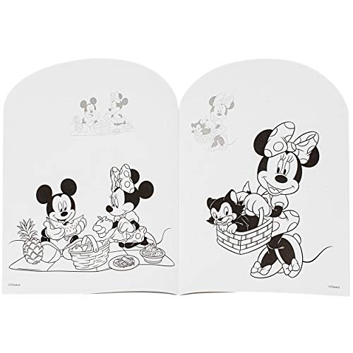 32 Seiten großes XL Malbuch - A4 - Disney - Mickey & Minnie Mouse - mit vielen Sticker & Aufkleber - Dickes… – Bild 8