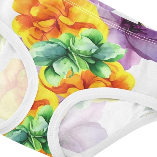 Cotton Girls Underwear Toddler Floral Spring Little Girl Panties Fun Briefs Kids Undies 2t4