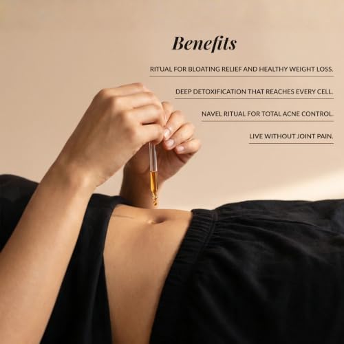 Image of Nabhya Dhara Belly Button Oil | Ayurvedic Nabhi Oil for Bloating, Gas Relief & Digestion | Nabhya Ayurveda Dhara Navel Oil with Ajwain, Hing, Ginger & Saunf | 30 ml | Ayurvedic Nabhi Oil for Bloating, Gas & Digestion | PAM-Certified | 100% Natural | For Men & Women | All Skin Types