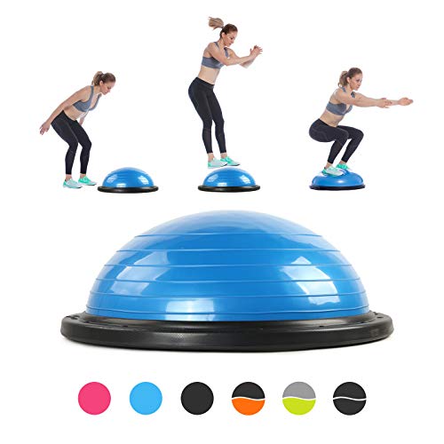 RitFit Balance Ball Trainer for Yoga,Fitness,Strength Exercise with Air Pump, Resistance Bands, Free