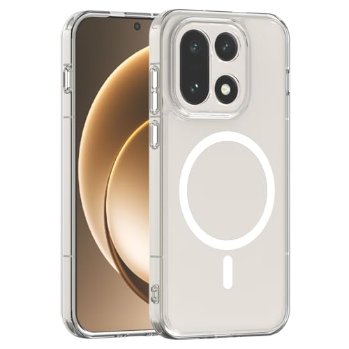 KUGEW OnePlus 15�p�P�[�X �N���A MagSafe�Ή� �X�����t�B�b�g ���C���ȃo���p�[�J�o�[ �ϏՌ� (�N���A)