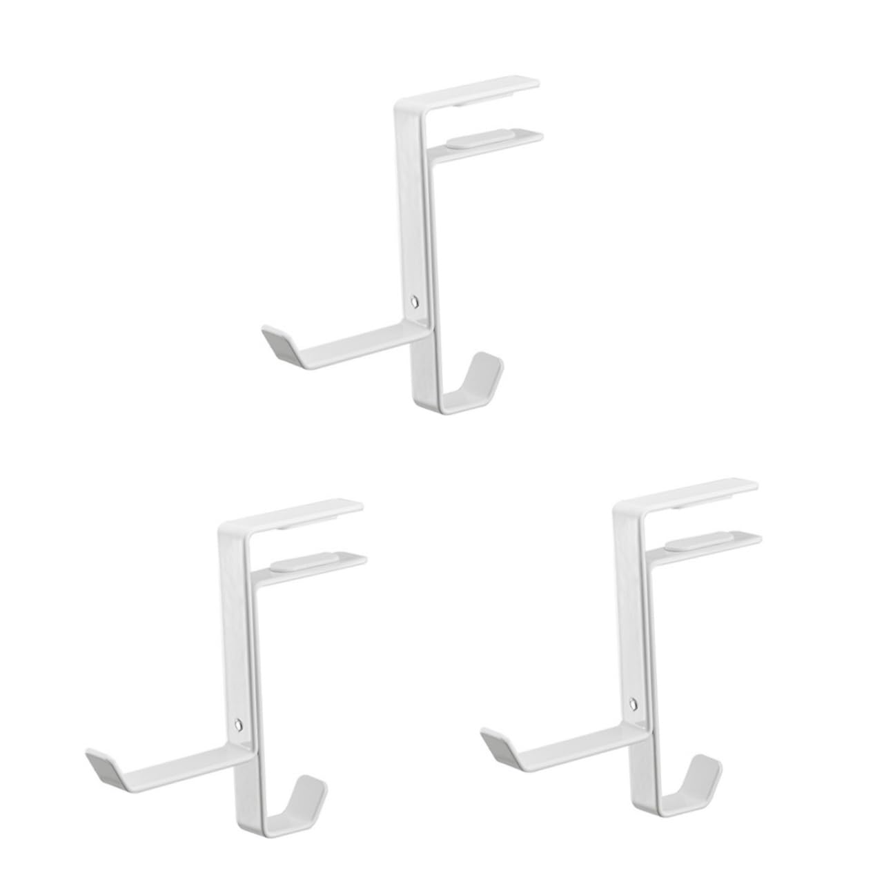 OSALADI 3 Piezas Colgador De Auriculares De Escritorio Colgador De Escritorio para Auriculares Colgador De Auriculares De Hierro Abrazadera De Escritorio Hierro Forjado