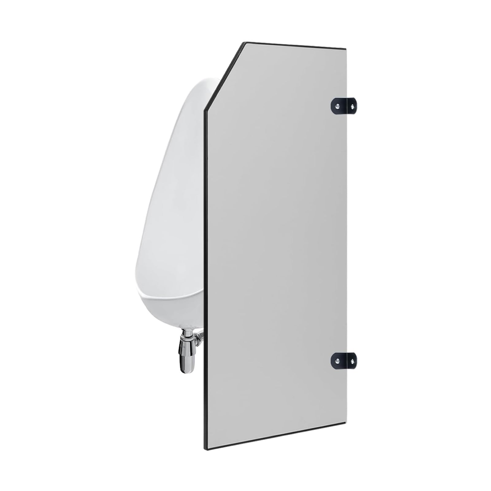 BKSXSOP Commercial Wall-Mounted Urinal Partition, Adult Divider, Baffle Screen for Restaurant, Hotel, Home (5Pcs)