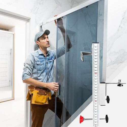 Support Niveau Mur Réglable avec Échelle pour Travaux de Menuiserie et Plomberie - 3