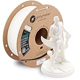 Polymaker Filamento HT-PLA-GF de 1,75 mm, color blanco, PLA de alta temperatura para impresión 3D, resistente al calor hasta 150 °C, fácil de imprimir, fácil de recocer, funciona con la mayoría de
