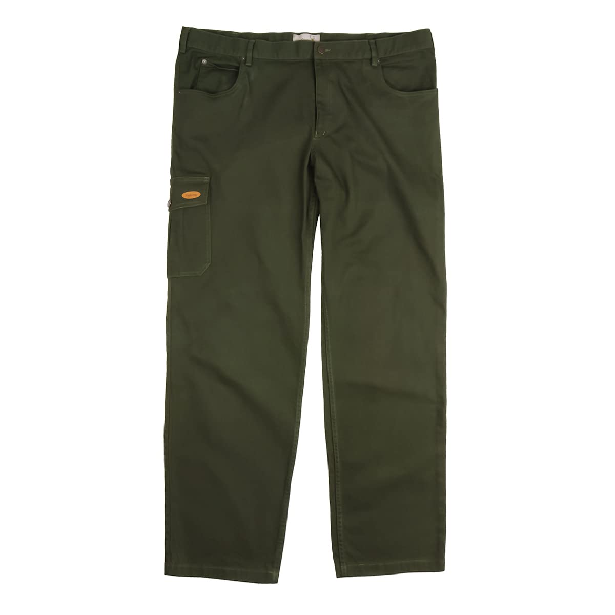 Hubertus XXL grüne Stretch-Jagdjeans mit Beintasche, Größe:58