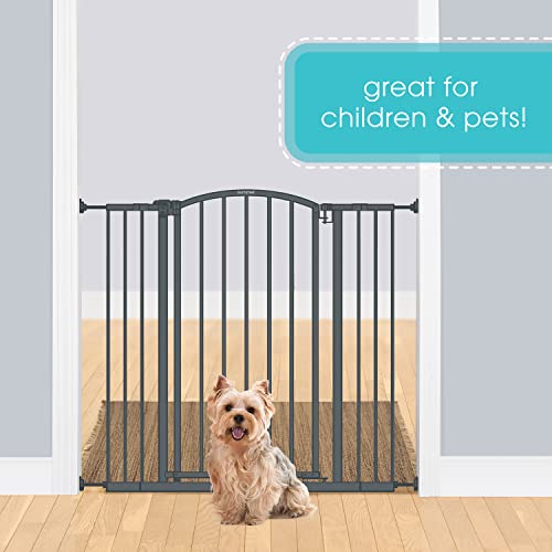 Summer Extra Tall Decor Safety Baby Gate, Gray – 36” Tall, Fits Openings Of 28” To 38.25” Wide, 20” Wide Door Opening, Baby And Pet Gate #TOP6