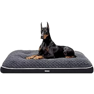HMTOPE ortopédica Cama para Perros, colchoneta para Perros con diseño de Dos Pisos, Lavable, Camas para Perros，120cm，Gris Oscuro