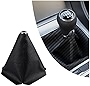 Dustproof Car Shift Knob Cover, Protects Gear Shift Knob & Decorate Car Interior,Universal Gear Shift Cover for Most Manual Transmission Car Truck SUV (Carbon Fiber Black)