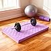Menolana Exercise Balance Pad Knee Pad Yoga Exercise Soft Yoga Mat Anti Slip Foam Mat Balance Cushion for Indoor Home Gym Fitness, Purple