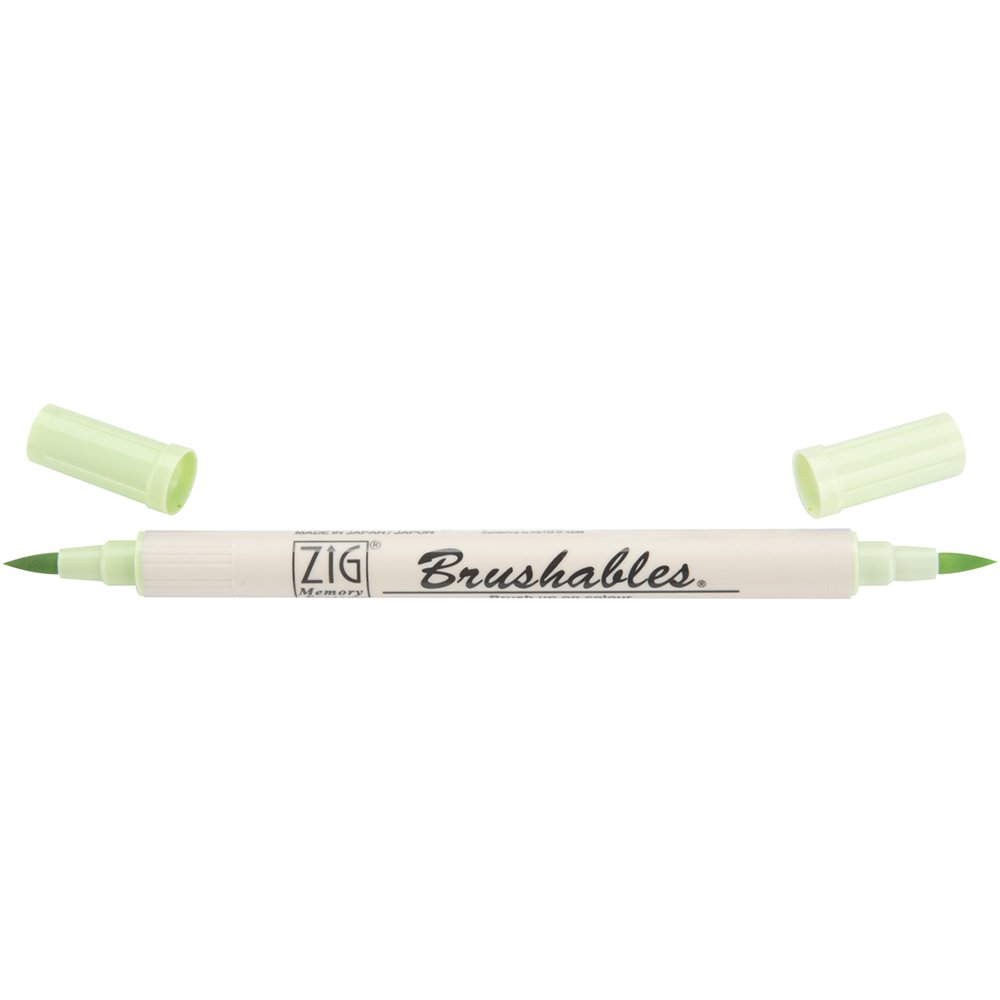 ZigMemory System Brushables Dual Tip Marker, Cool Cucumber