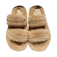Sloffen Dames Winter Warme Winter Met Traagschuim Pluche Huisschoenen Antislip Comfortabele Slippers Lichtgrijs 36.5-38