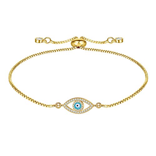 Gold Evil Eye Bracelet