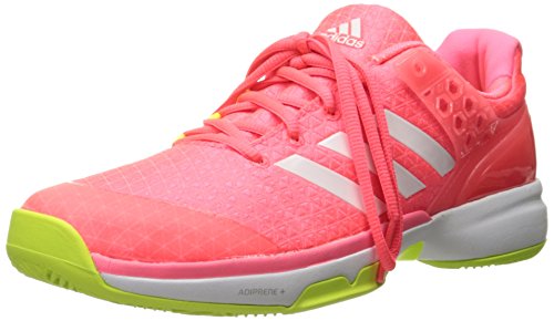 adidas Women's Adizero Ubersonic 2 w Tennis Shoe, Flash Red White/Electricity, 10.5 M US