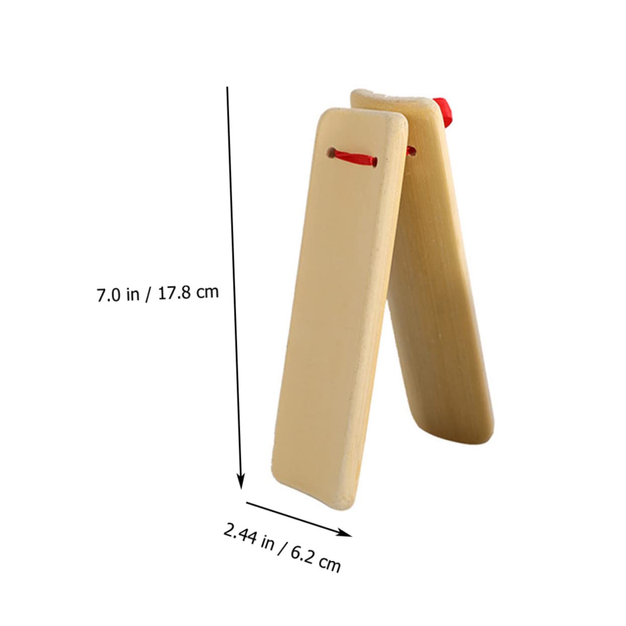 Allegro de bambú, badajo, badajo, instrumento de percusión, 2 piezas Instrumentos Instrumentos Musicales for Adultos Chino Kuaiban Clapper Adulto Toyys Castañuelas Mano Clapper Ritmo Avanzado Co