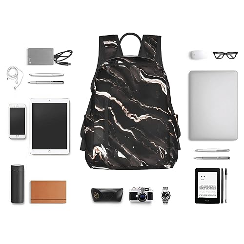 Sac à dos de voyage compact imprimé marbre pour déplacements urbains - 6