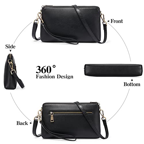 image for GAEKEAO Crossbody Bags for Women RFID Blocking Leather Cross Body Bag 