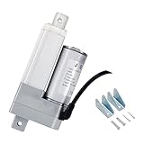 JQDML 2 Inch Stroke 12V Linear Actuator 300N/66lbs Speed 1.77'/sec Electric Actuators with Mounting Bracket for Home Automation, Window Opener,Door Opener