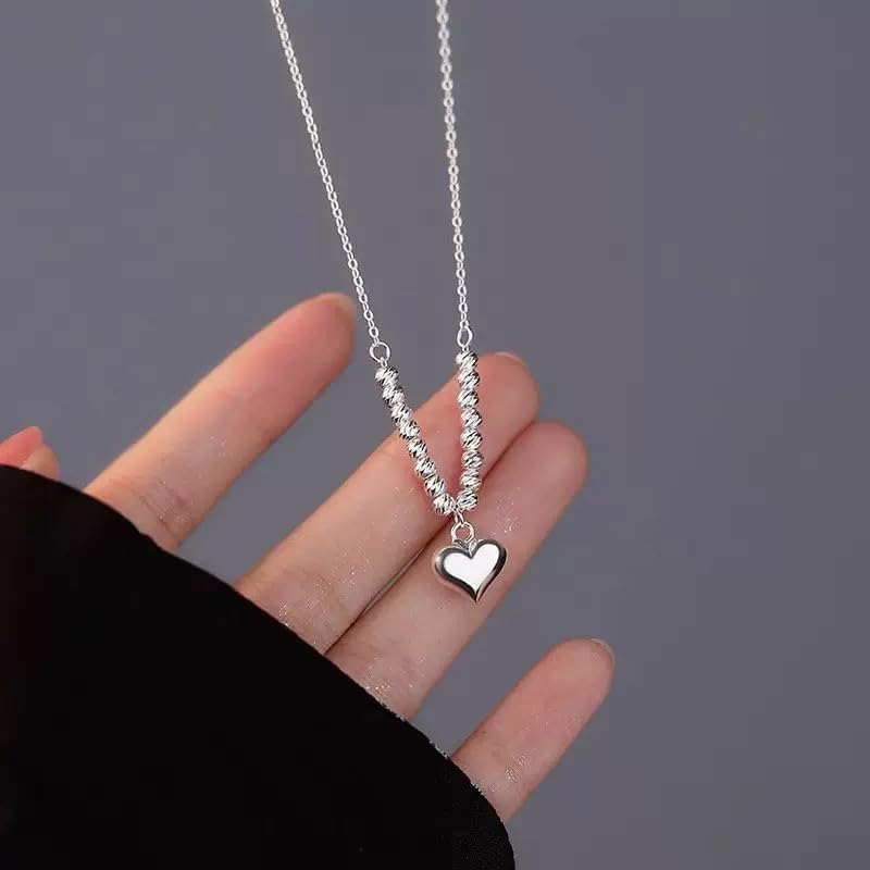 Valentines Day Gifts for Her Stainless Steel Heart Necklace Pendant Gift for Women Wife Girlfriend - Image 2