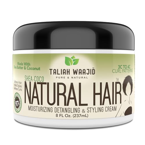 Taliah Waajid Shea-Coco Natural Hair Style Cream 8oz for 3C-4C Hair (U088)
