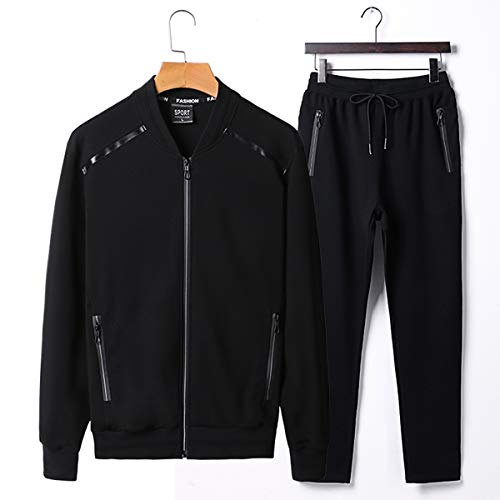 Image of PRIJOUHE Men's Tracksuit Hooded Fitness Sport Suits Gym Hoodie 2 Piece Hoodies Joggers Sweatpants Sets Gym Jogging Tracksuits