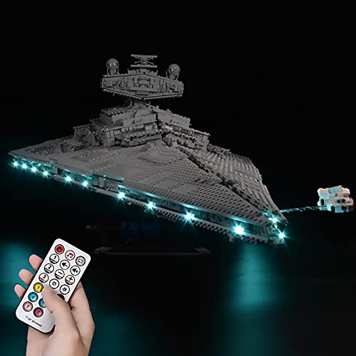Hosdiy Beleuchtung Set für Imperialer Sternzerstörer, LED Lichtset Kompatibel mit Lego 75252 (Nur Beleuchtung, Ohne… – Bild 6