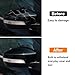 OWITAT Compatible with 2012-2018 Ford Focus RS ST MK3 Kuga Escape EcoSport C-Max S-Max Mirror Cover With With Turn Signal Light, Right Passenger Side Mirror Cap With Turn Signal, Glossy Black