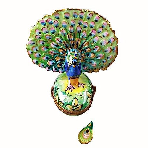 LIMOGES BOUTIQUE Peacock w Removable Feather