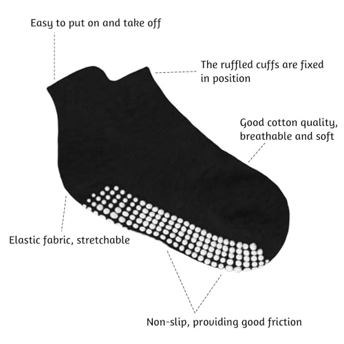 9 Pairs Baby Non Slip Grip Ankle Socks with Non Skid Soles Toddler Socks for Kids Baby Boys2