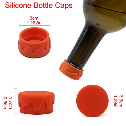 Bohaipan 8Pcs Wine Stoppers, Reusable Silicone Wine Corks, Silicone Wine Bottle Stopper, Glass Corks Beverages Beer Champagne Bottles For Corks To Keep Wine Fresh #TOP3