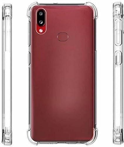 Image of BOXXO Flexible Back Cover for Samsung Galaxy M01s | Back Cover Transparent Clear Shockproof Case Four Corner Protection | Slim Protective Mobile Phone Cover for Samsung Galaxy M01s