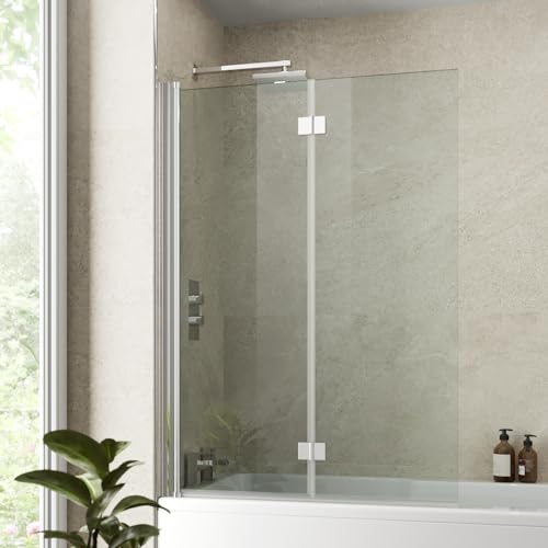LUXURA® Over Bath Folding Shower Screen 1000 x 1400mm