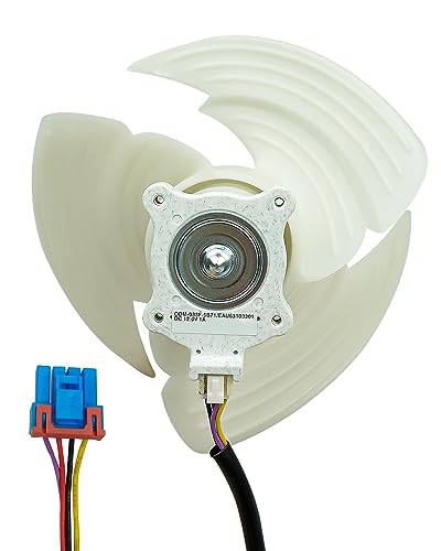 EAU63103301 Refrigerator Condenser Fan Motor Assembly for LG Kenmore Elite
