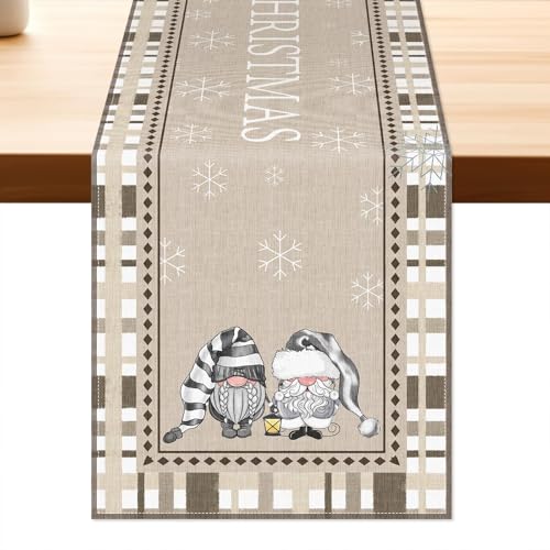 Aitsit Weihnachten Wichtel Tischläufer Weihnachtsdeko Winter...