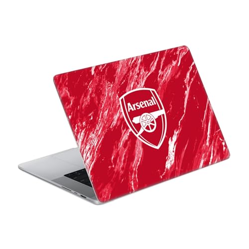 Autocollant Arsenal FC pour MacBook Pro 16 A2485 avec skin motif marbre rouge