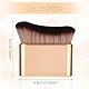 1 Stück Selbstbräunungs Pinsel Mit Welcher Synthetischer Faser Foundation Pinsel Für Gesicht Und Körper Make Up Pinsel Für Selbstbräuner Make-Up Flüssige Foundation Und Mehr (Roségold)