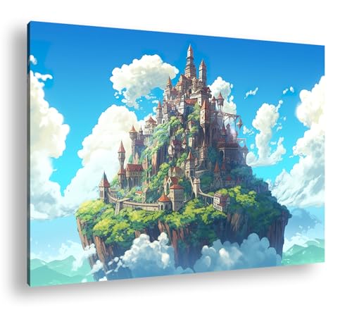 Impression d'art XXL de forteresse féerique 90x60cm pour habiller un mur vide