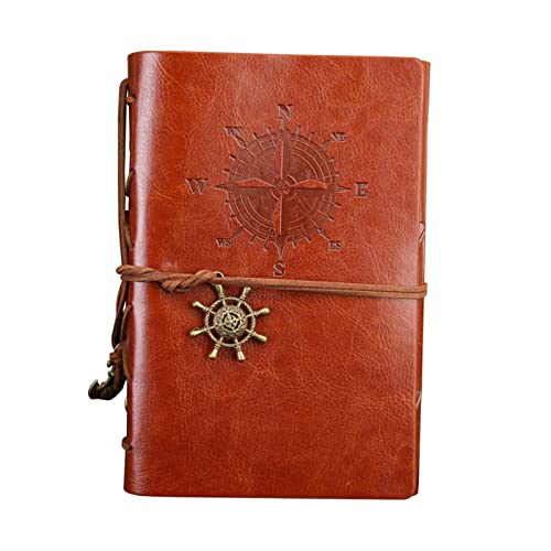 fdsfa Leder-Notizbuch B5 - Vintage-PU-Leder-Notizbuch, dick und glatt zum Schreiben | unliniertes Papier für Männer, Frauen, Teenager Cover