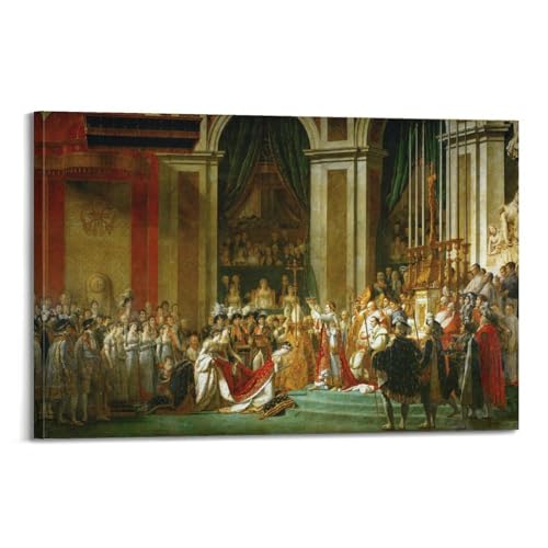 Poster Le couronnement de Napoléon reproduction de Jacques-Louis David design moderne