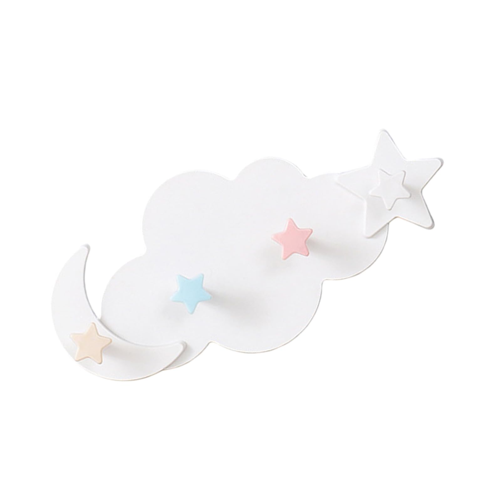 WGBOSMG Trendy Moons Shape Hook for Hanging Coat Towel and Accessories Entryway Closet or Offices Clothes Hanger Strong Adhesive Fasteners