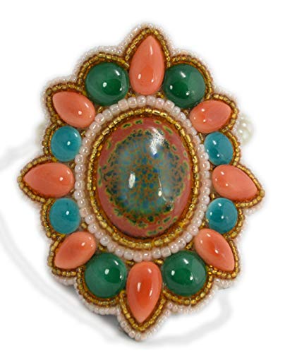 Bracelet élastique en perles de porcelaine pour un style bohème quotidien