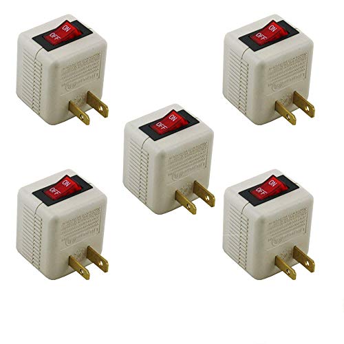 Wideskall® 2 Prong AC Power Wall Plug On / Off...