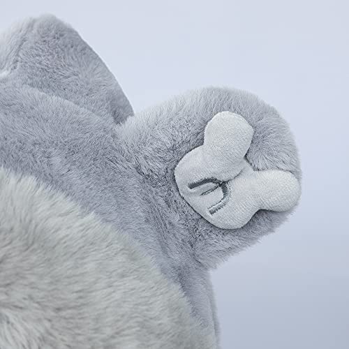 Image of Kids Winter Hat Scarf Mittens 3 in 1 Faux Fur Hat Hooded Scarf Earflap Cap Neck Warmer Fuzzy Hoodie Ski Snow Cap Gloves Set