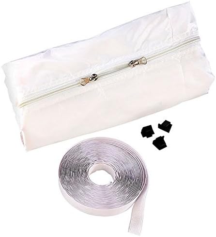 Sichler Haushaltsgeräte Outlet: Exhaust Seal for Mobile Devices Hot Stop (Air Conditioning Window), Grey/White