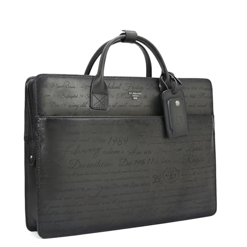 Image of Da Milano Leather Laptop Bag - Fits Up To 15 inch Laptop
